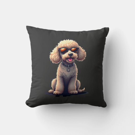 Coussin Tchiens drôles de l'amoureux de l'animal de compag (Recto)