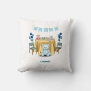 Coussin Tea Party Birthday Throw Pillow Gift