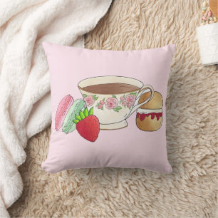 Coussin Tea Party Macarons Tea Party Scone