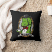 Coussin Tea Rex Drôle T-Rex Dinosaur Plaisanterie (Couverture)