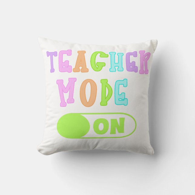 Coussin Teacher Mode On Pillow (Recto)