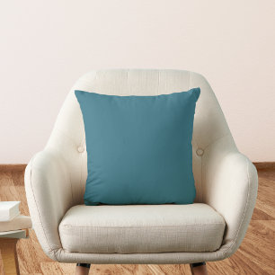 Coussin Teal Blue Solid