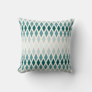 Coussin Teal Diamond Ombré