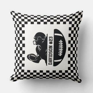 Coussin Team Football Player Throw Pillow