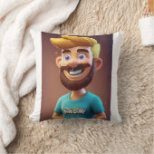 Coussin Team Spirit : Mascotte de dessin (Couverture)