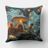 Coussin teaparty avec la fée et le nounours (Verso)