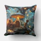 Coussin teaparty avec la fée et le nounours (Recto)