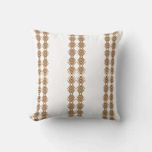 Coussin Tebeb Tissage Géométrique – Motif Tribal Éthiopien