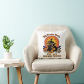 Coussin Technicien de scène de crime Balai Cassé Sorcière (Chaise)