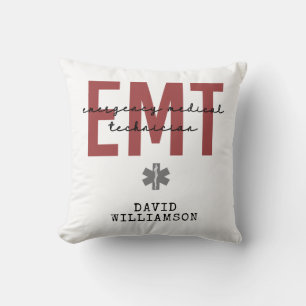 Coussin Technicien Médicale d'urgence EMT personnalisé