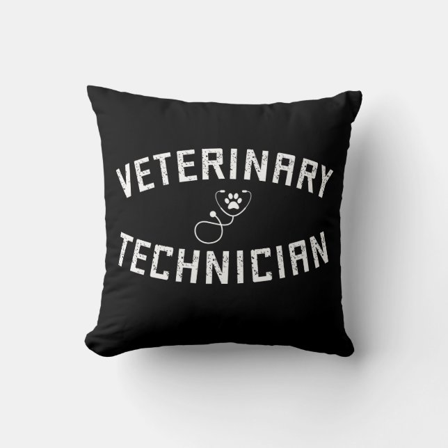 Coussin Technicien vétérinaire | Vet Tech Paw Stethoscope (Recto)