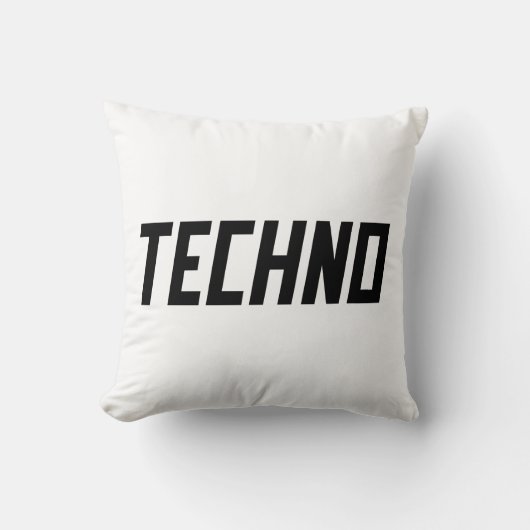 Coussin TECHNO Music (Recto)