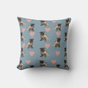 Coussin Teckels et cœurs
