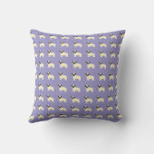 Coussin Teckels, Violet Clair (Verso)