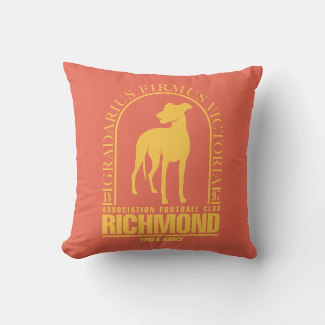 Coussin Ted Lasso | AFC Richmond Gold Arched Logo (Recto)