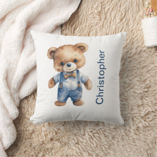 Coussin Teddy Bear Baby Boy Baby shower Cadeau Nursery
