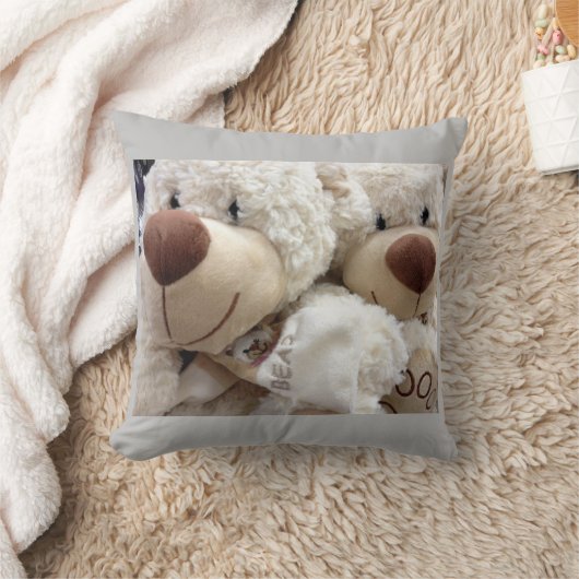 COUSSIN "TEDDY BEAR COUPLE" JETER UN COULEUR (Couverture)