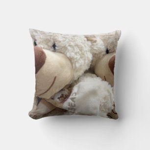 COUSSIN "TEDDY BEAR COUPLE" JETER UN COULEUR