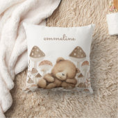 Coussin Teddy Bear Forest Musrooms Nursery (Couverture)