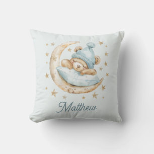 Coussin Teddy Bear Garçon Bébé Couvertures Lune Étoiles No