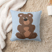 Coussin Teddy Bear Lin bleu (Couverture)