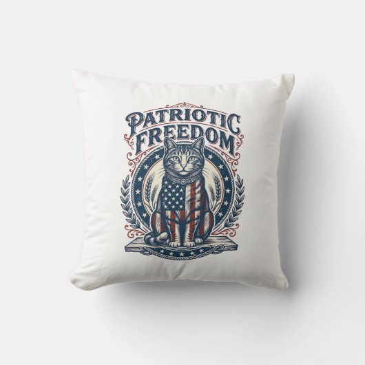 Coussin Tee-shirt graphique vectoriel de chat de grange pa (Recto)