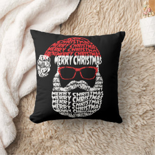 Coussin Tee-shirt vectoriel Joyeux Noël - Design festif de