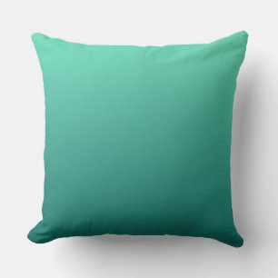 Coussin Teintes de sarcelle vert bleu de mer aigue-marine