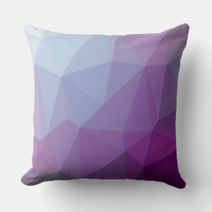 Coussin Teintes de violet Triangle Abstrait