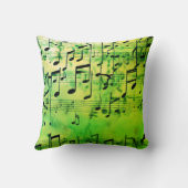 Coussin teintes harmonieuses : Mode inspirée de la musique (Verso)