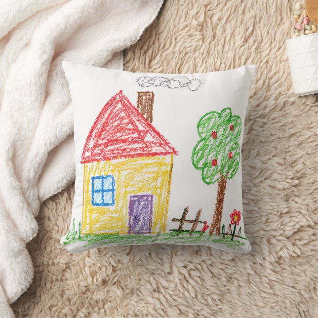 Coussin Télécharger le dessin d'enfant Transformez l'art d (Couverture)