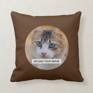 Coussin Téléchargez votre photo Cute Cat