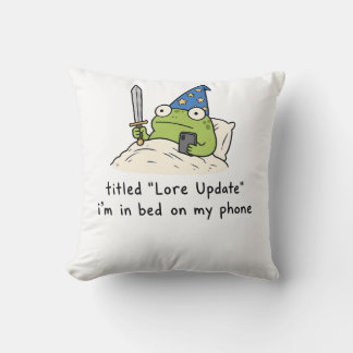 Coussin Téléphone Grenouille Nuit Légende Mise à Jour Mign