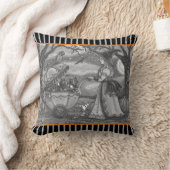 COUSSIN TÉMOIN, CHAT NOIR BÉBÉ BUGGY HALLOWEEN JETER PILLO (Couverture)