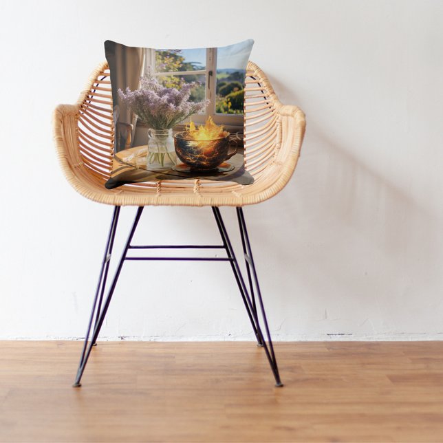 Coussin Température dans une tasse de thé (Créateur téléchargé)