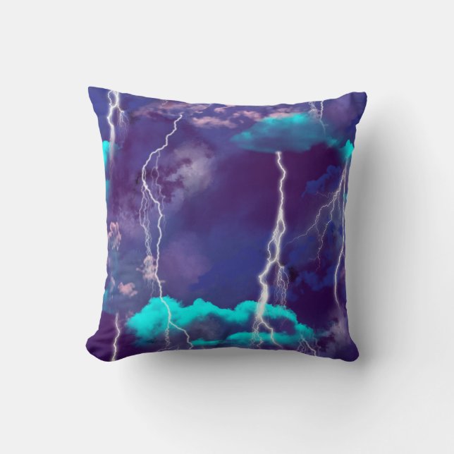 Coussin Tempête de foudre (Recto)