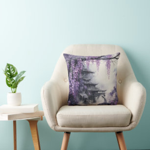 Coussin Temple antique de Wisteria