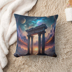 Coussin Temple cosmique antique - Ruines de Galaxie Imagin