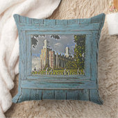 Coussin Temple de Logan, ton bleu, (Couverture)