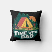 Coussin Temps avec papa - Fête des pères (Recto)