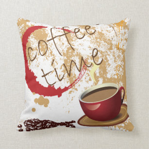 Coussin Temps de café