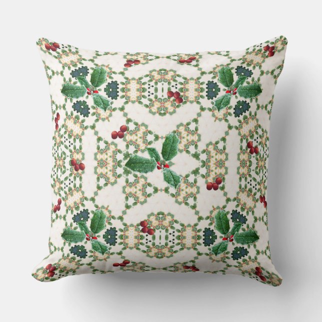 Coussin Temps de houx (Recto)