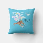 Coussin Temps de la girafe pour se refroidir (Verso)