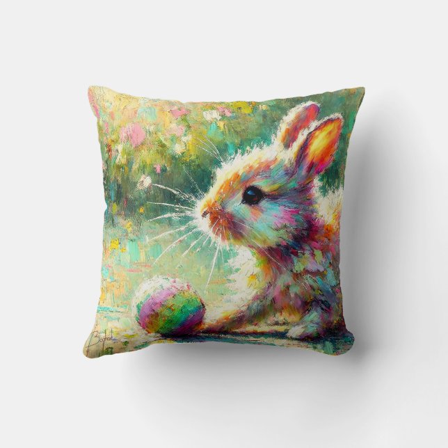 Coussin Temps de lapin (Verso)