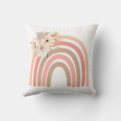 Coussin Tendance Arc-en-ciel chic Fleurs séchées Boho (Verso)