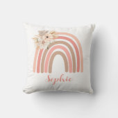 Coussin Tendance Arc-en-ciel chic Fleurs séchées Boho (Recto)