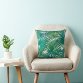 Coussin Tendance de l'aquarelle Feuille de palmiers tropic (Chaise)