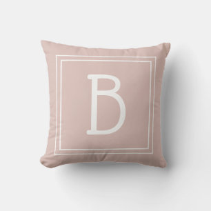 Coussin Tendance personnalisée initiale monogrammée chic r