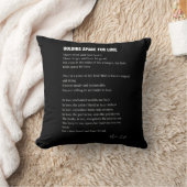 Coussin Tenir l'espace pour un poème d'amour (Couverture)