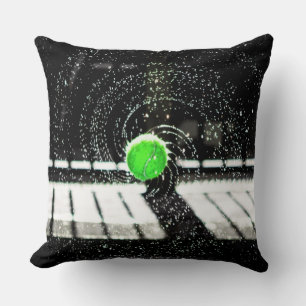 Coussin Tennis Ball Net Eau Spirale Art